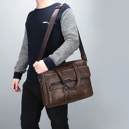 Mozart Leather Briefcase