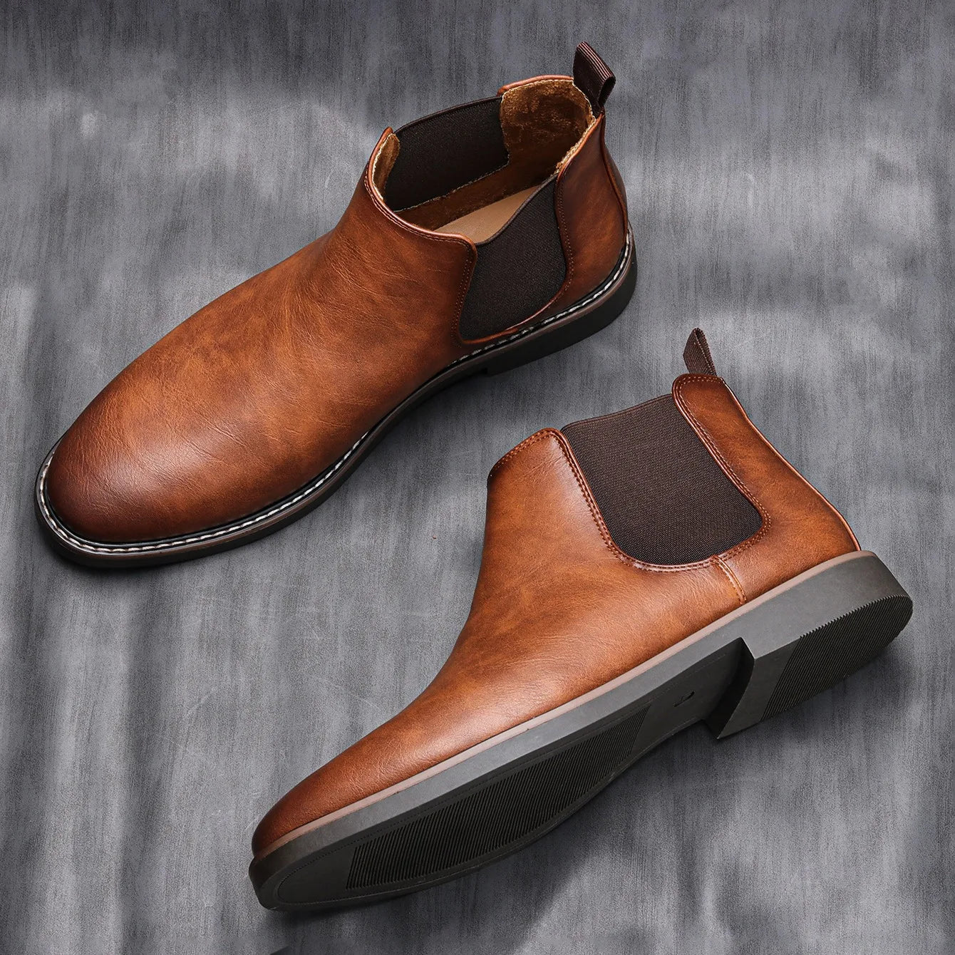 Hecrafted Leather Chelsea Boots