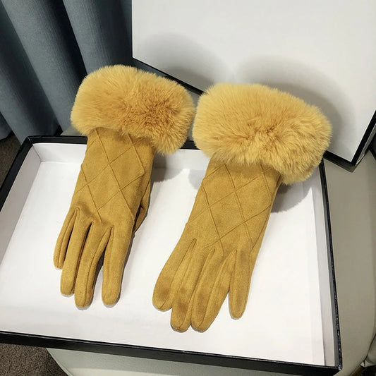 Women's Winter Suede Gloves