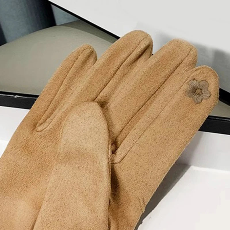 Women's Winter Suede Gloves